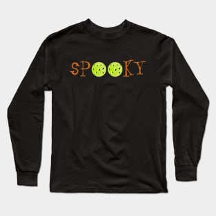 Halloween Pickleball Long Sleeve T-Shirt